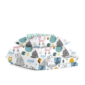 Детский комплект COSAS FOREST ANIMALS Ранфорс 110х140 см Разноцветный