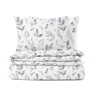 Полуторна постіль без простирадла STEPPE FLOWERS COSAS сірий 160х220 см