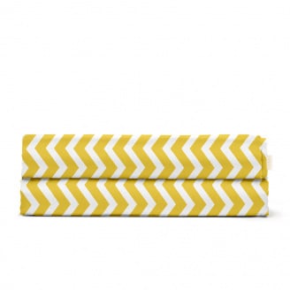 Простирадло 240х260 см YELLOW ZIGZAG COSAS