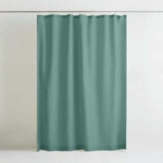 Шторка для душу та ванної COSAS AGAVE з кільцями 180х180 см М'ятний