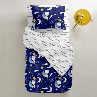 Дитяче простирадло COSAS CILIA Ранфорс 60х120х12 см Білий