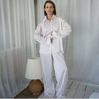 Піжама жіноча COSAS Tessa S Біло-рожевий