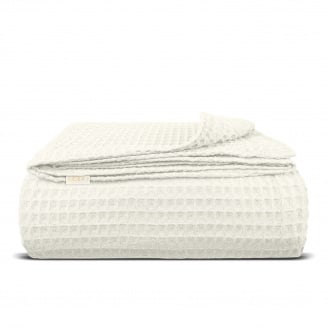 Плед-покривало вафельне COSAS 200х220 см Avori Greek Waffle Капучино