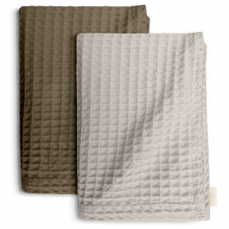 Вафельні рушники COSAS Dusty Greek Waffle CS1 Шоколадно-пісочний 2 шт