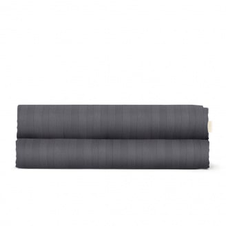 Простирадло полуторне сатин 155х240 см STONE Cosas Антрацит
