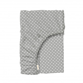 Простирадло на резинці 80х160 см GREY DOTS CS1 COSAS Сірий