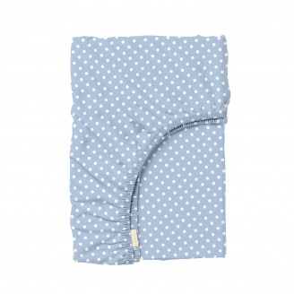 Простирадло на резинці 160х200 см BLUE DOTS COSAS