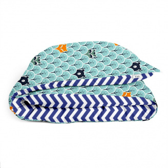 Підліткова підковдра COSAS WOOD BEAR Ранфорс 155х215 см Бірюзовий