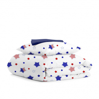 Підліткова постільна білизна Star America Dark Blue COSAS Синій 160х220 см
