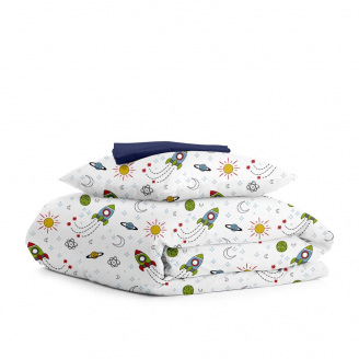 Подростковое постельное белье ROCKETS CS1 COSAS Зеленый 155х215 см