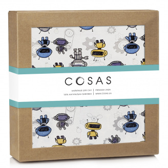 Байкові пелюшки ROBOTS COSAS сірий 80х100 см
