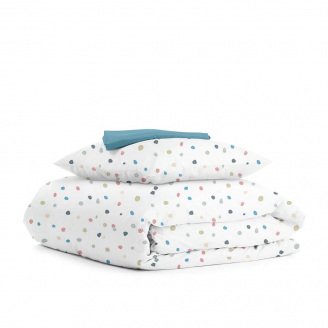 Дитяча постільна білизна в ліжечко COSAS Multicolor BLOTS 110х140 см Різнокольоровий