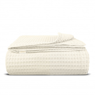 Плед-покрывало вафельное COSAS 200х220 см Biscuit Greek Waffle Бежевый