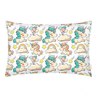 Дитяча наволочка COSAS WHITE UNICORN Ранфорс 40х60 см Білий