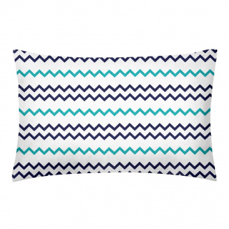 Євро наволочка COSAS SEA ZIGZAG Ранфорс 50х70 см М'ятний