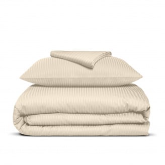 Підліткова постіль сатин з простирадлом на гумці BISCUIT CS1 Cosas Магнолія 160х220 см