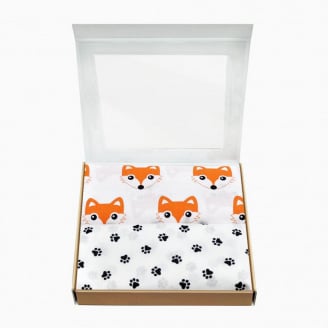 Набір пелюшок COSAS FOX PAW Бязь 80х100 см 2 шт Білий