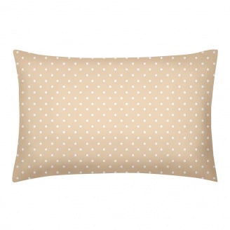 Євро наволочка COSAS BEIGE DOTS Ранфорс 50х70 см Бежевий