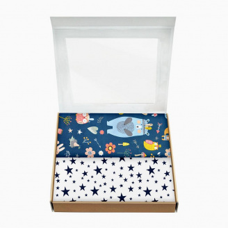 Набір пелюшок COSAS ANIMALS CS1 Бязь 80х100 см 2 шт Синій