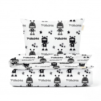 Детская постель без простыни Robots CS1 COSAS серый 110х140 см