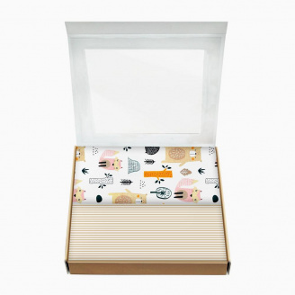 Набір пелюшок COSAS FOREST Бязь 80х100 см 2 шт Бежевий