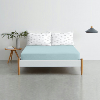 Набір наволочки і простирадло COSAS CROWN & SKYEY Ранфорс 160х200 см Білий