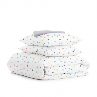 Євро постільна білизна COSAS Color Blots Cs1 200х220 см Різнокольоровий