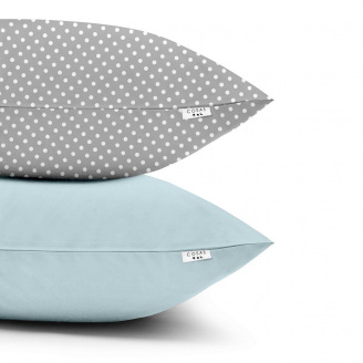 Набір наволочок COSAS GREY DOTS CS1 50х70 см Блакитний/сірий