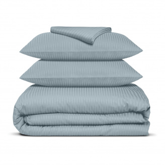 Сімейний комплект постільної білизни сатин CASHMERE Cosas Сизий 2х160х220 см