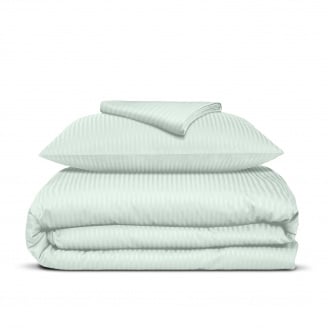 Підліткова постіль сатин з простирадлом на гумці PISTACHIO CS1 Cosas М'ятний 160х220 см