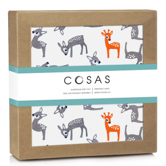 Непромокаючий наматрацник 70х120 см BAMBI COSAS сірий