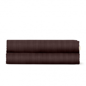 Простирадло полуторне сатин 155х240 см WALNUT Cosas Шоколад