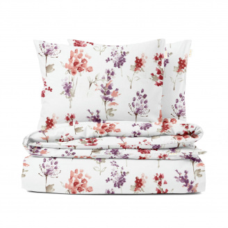 Євро постіль без простирадла Watercolor Flowers CS1 COSAS Різнокольоровий 200х220 см