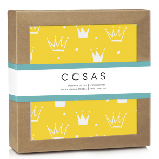 Непромокаючий наматрацник 70х120 см YELLOW CROWN COSAS жовтий