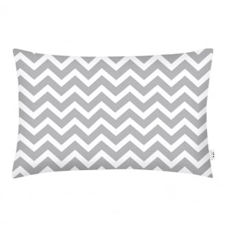 Дитяча наволочка COSAS GREY ZIGZAG Ранфорс 40х60 см Сірий