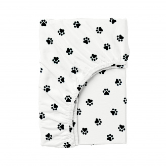 Простирадло на резинці COSAS PAWS Ранфорс 90х200х20 см Білий