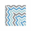 Набір серветок COSAS GREY BLUE ZIGZAG Ранфорс 30х30 см 4 шт Блакитний Кобижча