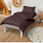 Подростковое постельное белье сатин WALNUT Cosas Шоколад 160х220 см Обухов
