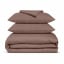 Евро постельное белье сатин LATTE Cosas Коричневый 200х220 см Южноукраинск