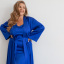Жіночий халат COSAS Silky Cloud S-M Синій Ясногородка