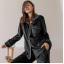 Пижама женская COSAS Velour Harmony L Черный Киев