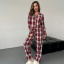 Піжама жіноча COSAS Scottish L-XL Різнокольоровий (188Scottish_red_white_ML) Київ