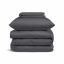 Підліткова постільна білизна сатин SMOKY Cosas Антрацит 160х220 см Свеса