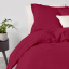 Євро постіль з простирадлом на гумці RUBY CS7 COSAS Бордовий 200х220 см Іршава