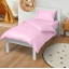 Подростковая постель сатин с простыней на резинке BUBBLE CS1 Cosas розовый 160х220 см Мелитополь