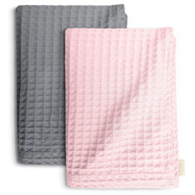 Вафельні рушники COSAS Sierra Greek Waffle CS1 Графітово-рожевий 2 шт