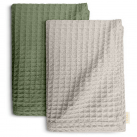 Вафельні рушники COSAS Bonnie Greek Waffle CS1 Оливково-пісочний 2 шт