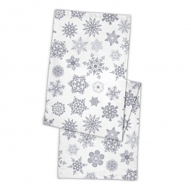 Ранер на стіл COSAS SNOWFLAKES CS1 40х150 см Сіро-білий
