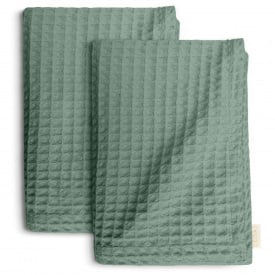 Вафельные полотенца COSAS Meditative Greek Waffle Мятный 2 шт