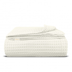 Плед-покрывало вафельное COSAS 200х220 см Avori Greek Waffle Капучино